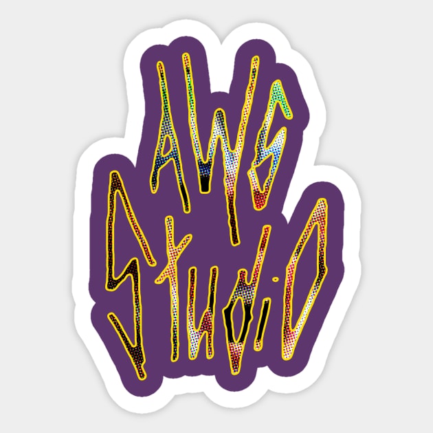 AWS Studio logo clown inside 2 Sticker by AWSchmit